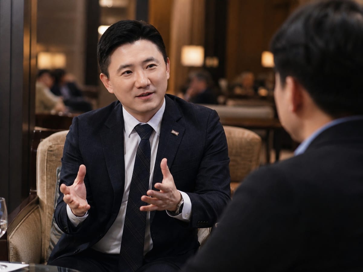 하늘리본상조 최인성 대표가 장례 서비스의 새로운 방향에 대해 설명하고 있다.